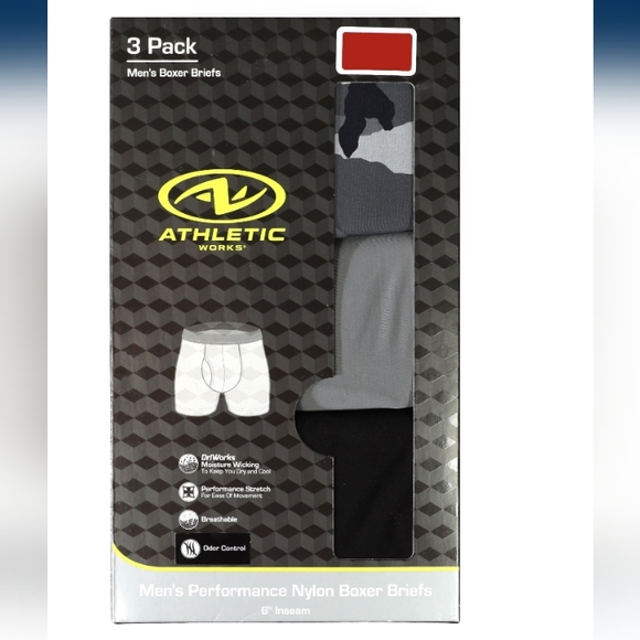 Athletic Works Men's Performance Stretch Boxer Briefs 3pk (48-50) 3XL NWT Camo - Picture 7 of 8